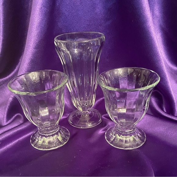 3/Set of Ice Cream/Sundae Libbey Glassware - Picture 6 of 6